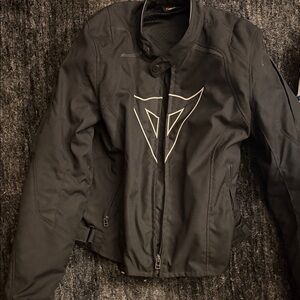 Dainese Motorcycle Jacket Mens Size 54 Black Armored Riding Moto